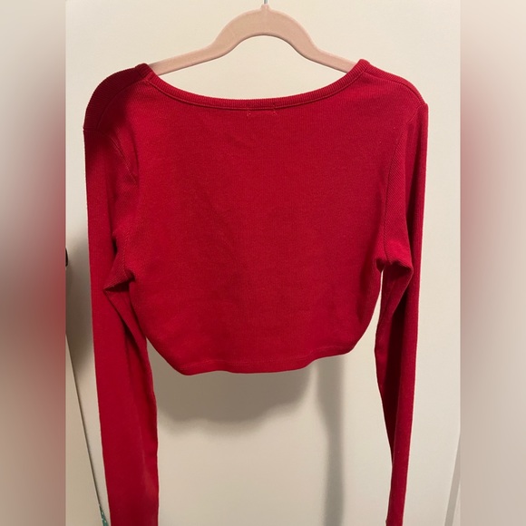 Garage Red Crop Top - Picture 2 of 3